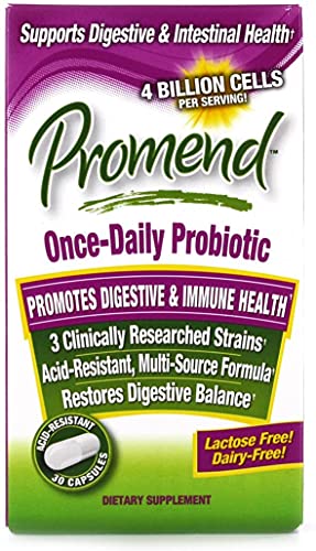 Promend Once-Daily Probiotic Dietary Supplement Capsules 30 ea (Pack of 4)