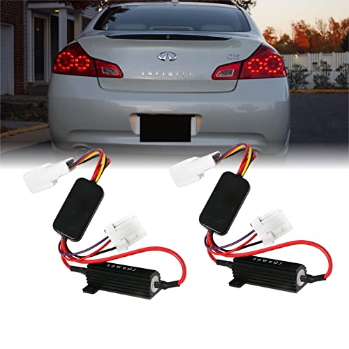USR 03-13 G35 G37 4DOOR Sedan Plug and Play Wire Module Set Activating LED Brake Lights as Turn Signals (Left + Right) Compatible with 2003-2013 Infiniti G35 G37 4-Door Sedan