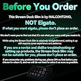 HALCONTORNO Stream Dock Slim - Steamdeck for PC Mac, Wired Streaming Controller for Content Creators Gamers, Programmable Macro Keyboard, Streaming Gaming Setup, OBS Studio YouTube