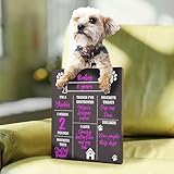 JennyGems Dog Birthday Chalkboard Sign, 11.5x14.5 Inch, Photo Prop, Dog Mom Gift, Reusable Milestone Board, Gotcha Day, Made in USA