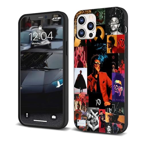 ZHETUODANG Compatible with iPhone 14 Pro Case, Stylish Music Design TPU Slim Shockproof Cover Men Women Gifts Protective Phone Case(The-Weeknd-4)