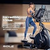 Elliptical Machine: E25 Elliptical Gym Equipment for Home and Studio, Exercise Equipment with 7.5" LCD Display, Tablet Holder, Adjustable Resistance, Power Incline and Heart Rate Monitoring (E25)