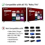 OEM Replacement Remote Control Compatible with All TCL Roku Smart TVs【Only Works with TCL Roku TV, Not for Roku Stick and Roku Box】 (Netflix/Disney Plus/Apple TV+ / HBO Max)