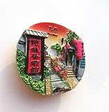 Jiufen New Taipei Taiwan 3D Fridge Magnet Travel Souvenir Gift Home Kitchen Decoration Magnetic Sticker, Taiwan Refrigerator Magnet Collection