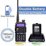 BaoFeng Radio UV-5R 8W Ham Radio (6 Pack) 144-148Mhz/420-450Mhz + 1pcs TIDRADIO Driver Free Programming Cable + 12pcs 1800mAh Batteries BaoFeng Walkie Talkie