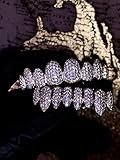 14k White Joker Gold Grillz for Mouth Top Bottom Hip Hop Teeth Grills for Teeth Mouth Grillz for Mouth Top Bottom Hip Hop 8 Teeth Prong Set Cz Diamonds Grills for Teeth Mouth Set