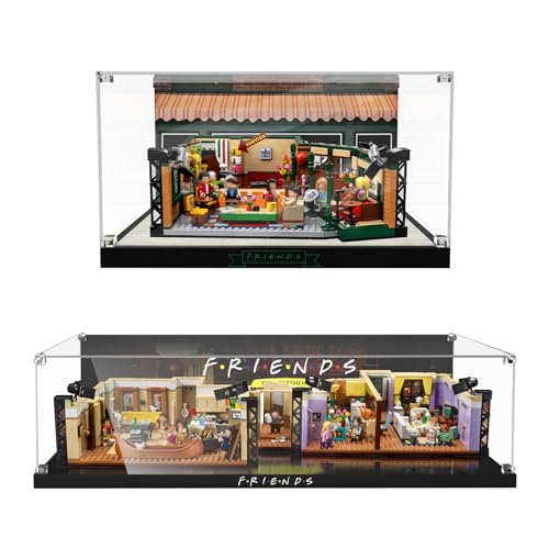 Acrylic Display Case for Lego Friends Apartments 10292 Building Set, Dustproof Display Box for Lego Ideas 21319 Central Perk Box Only ,Model NOT Included