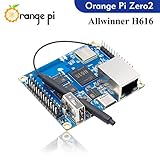 Orange Pi Zero 2, 1GB Allwinner H616 Quad Core 64 Bit Open-Source 1000M Ethernet Single Board Computer, Support Android10, Ubuntu, Debian (Zero 2+ Case + Al Heat Sink+Type-C Power Supply)