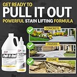 CHOMP! Concrete Oil Stain Remover: Pull It Out Removes and Cleans Oils, Greases from Garage Floors & Driveways 32 Fl Oz