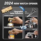 JOREST Watch Repair Kit + Watch Press Tool, Battery Replacement, Strap Adjustment, Wrench Opening Back Cover, Case Opener/Closer, Link Remover Sizing Bracelet, Screwdriver Band Pin Removal, Spring Bar