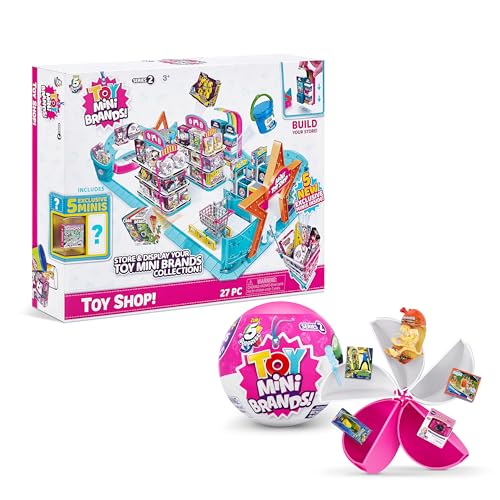 Mini Brands 5 Surprise Toy Mini Toy Shop Playset by ZURU (Series 2) Exclusive and Mystery Collectibles