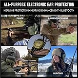 ISOtunes Sport DEFY Shooting Earmuffs: Rechargeable Bluetooth Hearing Protection