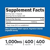 Nutricost Taurine 1000mg; 400 Capsules (3 Bottles)