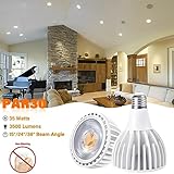 TPMAFF 8 Pack PAR30 Spotlight LED Bulb 35 Watt COB (300 Watt Equivalent) 3500 Lumens Flood Light Bulbs, Non-Dimmable, AC 100V-277V, E26/E27 Base Recessed Light Bulbs