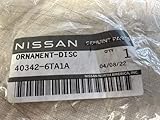 NEW OEM NISSAN CENTER CAP - BLACK GLOSS WHITE OUTLINE/SEE LIST