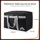 Himal Outdoors Insulated Food Delivery Bag XXXL-23Wx15Hx14D inches Premium Insulated Grocery Bag for HOT/COLD Food Delivery, Fit for Uber Eats, Doordash, Commercial Catering Transportation