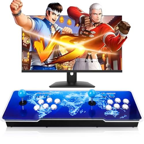2025 Upgraded Arcade Console, Pandora Box, WiFi Download Games, Built in 36,800 Games,PSP/DC/N64 Simulators,3D Game, 4K HDMI Output, Suitable for TV/PC/Projector, 256GB TF Card, Retro Game Console