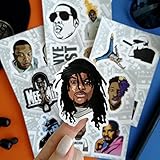 BulbaCraft Rapper Stickers, Rap Stickers Rap Toys, Rap Accessories - Hip Hop Stickers, 90s Hip Hop, 2000s Hip Hop - Music Stickers for Water Bottle - Singer Stickers, Celebrity Stickers