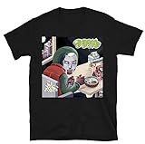 MF Doom T Shirt Men Women Shirt Summer Round Neck Short Sleeves Shirt Black M