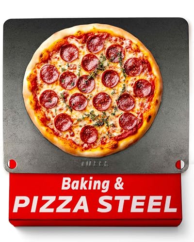 OLEEK pizza steel for oven - Metal baking steel for oven - pizza steel 16x13.4 - steel pizza stone for oven - baking steel pro pizza - baking steel pizza stone for oven - Baking stone for oven