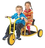 Children’s Factory MyRider 15" Tandem Toddler Tricycle, Kids Tricycle with Rubber Wheels, Yellow/Black