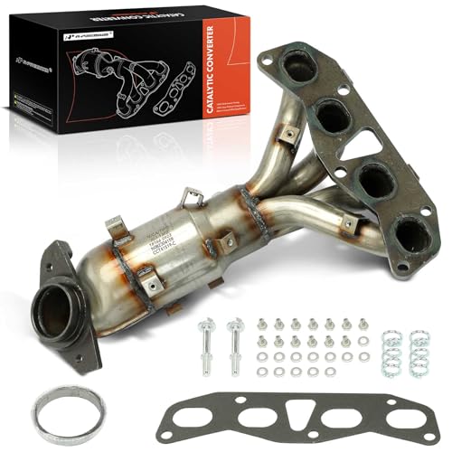 A-Premium Front Catalytic Converter w/Exhaust Manifold w/Gasket Kit Direct-Fit - Compatible with Nissan Vehicles-2006 L4 2.5L, Sentra 2002-2006 L4 2.5L - E.P.A. Compliant