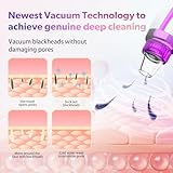 Blackhead Remover Pore Vacuum Upgraded Facial Pore Cleaner Electric Comedone Whitehead Extractor Tool-5 Suction Power,5 Probes,USB Rechargeable Blackhead Vacuum Kit for Women & Men