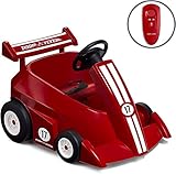 Radio Flyer Grow With Me Racer, Kids Battery Powered and Remote Control Ride On Toy, Red Toddler Ride On Toy For Ages 1.5-4 Years, Large