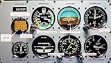 Flight Simulator Instrument Panel Six Pack - includes software and integrated monitor