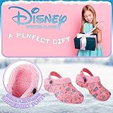 Disney Stitch Girls Clogs - Fleece Lined Clogs - Stitch Gifts (Pink Stitch/Angel, 13/13.5 US)