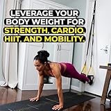 TRX All-in-One Suspension Training System for Weight Training, Cardio, Cross-Training & Resistance Training, Full-Body Workouts for Home, Travel, and Outdoors, Includes Indoor & Outdoor Anchor System