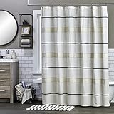 SKL Home by Saturday Knight Ltd. Frayser Shower Curtain, Linen 70" x 72"