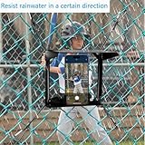 Phone Fence Mount with Shade, Fence Phone Holder for iPhone, Mevo Start, GoPro and Other Action Cameras, Perfect for Recording Baseball, Hockey, Football, Softball, Tennis, Other Net/Chain Link Games