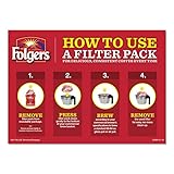 Folgers Classic Roast Medium Roast Ground Coffee, 40- 1.05 Ounce Filter Packs