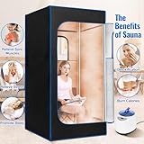 X-Vcak Sauna Box, Portable Sauna, Portable Steam Sauna for Home, Sauna Tent with Steamer, Remote Control, Folding Chair, 9 Levels, 2.6’ x 2.6’ x 5.9’