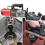 CZCZC Portable Hydraulic Steel Bar Bending Machine, Electric Automatic, Light Bending Machine,Bending Angle: 0-130°, 800-1600W,32-2mm