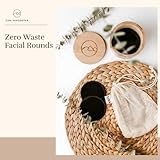 Eira's Reusable Makeup Remover Pads | With Washable Laundry Bag | Zero Waste Facial Round | Soft Reusable Face Pad | Large Bamboo Cotton Rounds for Toner | Bamboo Holder For Storage of Cleansing Wipes