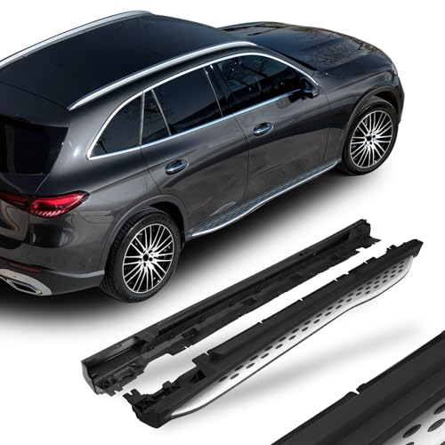 SNIXWOO 600 LBS Running Boards Fit for 2023 2024 2025 Mercedes Benz GLC 300 & 2024 2025 GLC Coupe, No Drilling Required, Side Steps Nerf Bar Accessories