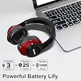 Voistek DJ Headphones, 8 Driver Units (2 x 50mm Large + 6 x 20mm Small), 24bit High Resolution, Bluetooth 5.3 and 3.5mm AUX Support