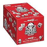 MEIJI Hello Panda Cookies, Chocolate Crème Filled - 2.1 oz, Pack of 10 - Bite Sized Cookies with Fun Panda Sports