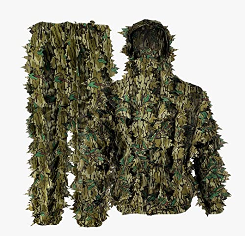 Titan 3D Leafy Suit - 3D Hunting Gear Suit for Men, Mossy Oak Greenleaf Pattern (L/XL)