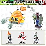 Maikerry Plants and Zombies vs Toys 21pcs PVZ Action Figures Set Great Gifts for Kids and Fans,Birthday and Party -with Waterproof Battlefield Map