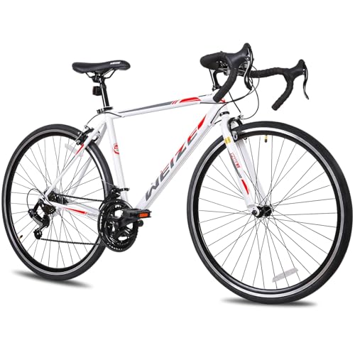 WEIZE Road Bike, 700C Wheel City Commuter Bicycle with 14 Speed Drop Bar, Racing Adult Bike with Caliper Brakes, High-Carbon Steel Hybrid Bikes, Urban Adult Bicycle for Men and Women