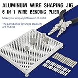 INDIVSHOW Wire Jig Kit with 6 in 1 Wire Bending Plier and Metal Pegs,Tools for Bracelet Earing Jewelry Design Making