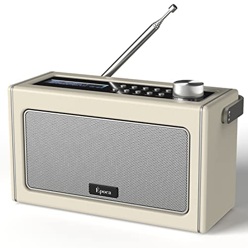 i-box DAB/DAB+ & FM Radio Portable Bluetooth Speaker, Rechargeable Digital Radio with USB Charging for 15 Hours Playback DAB Radio with Bluetooth Stereo Speakers