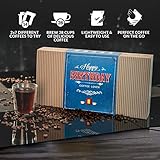 Gourmet Birthday Coffee Gift Set for Men & Women - 14 World's Finest Single Origin Specialty & Organic Coffees in Innovative Brewers | Sampler Box for Coffee Lover to Brew & Enjoy Anytime, Anywhere