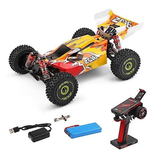 GoolRC WLtoys 144010 RC Car, 1:14 Scale 2.4GHz High Speed Racing Buggy Drift Car with Brushless Motor and Metal Chassis for Kids and Adults Off-Road