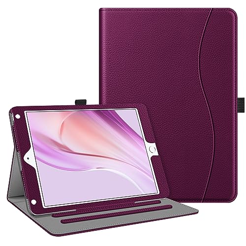 Fintie Case for iPad 6th / 5th Generation (2018 2017 Model, 9.7 Inch), iPad Air 2 / Air 1 (9.7 Inch) - [Corner Protection] Multi-Angle Viewing Stand Cover with Pocket, Purple