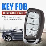 Keymall Car Smart Key Fob Keyless Entry Remote Control Replacement for Hyundai Tucson 2018 2019 2020 2021 433MHz 47Chip(FCC ID:TQ8-FOB-4F11 P/N:95440-D3510) 4 Buttons