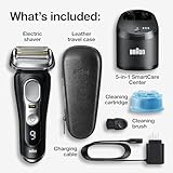 Braun Electric Razor,Waterproof Foil Shaver for Men,Series 9 Pro 9460cc,Wet & Dry Shave,w/ProLift Beard Trimmer for Grooming,5-in-1 Cleaning & Charging SmartCare Center, Head Shavers for Bald Men